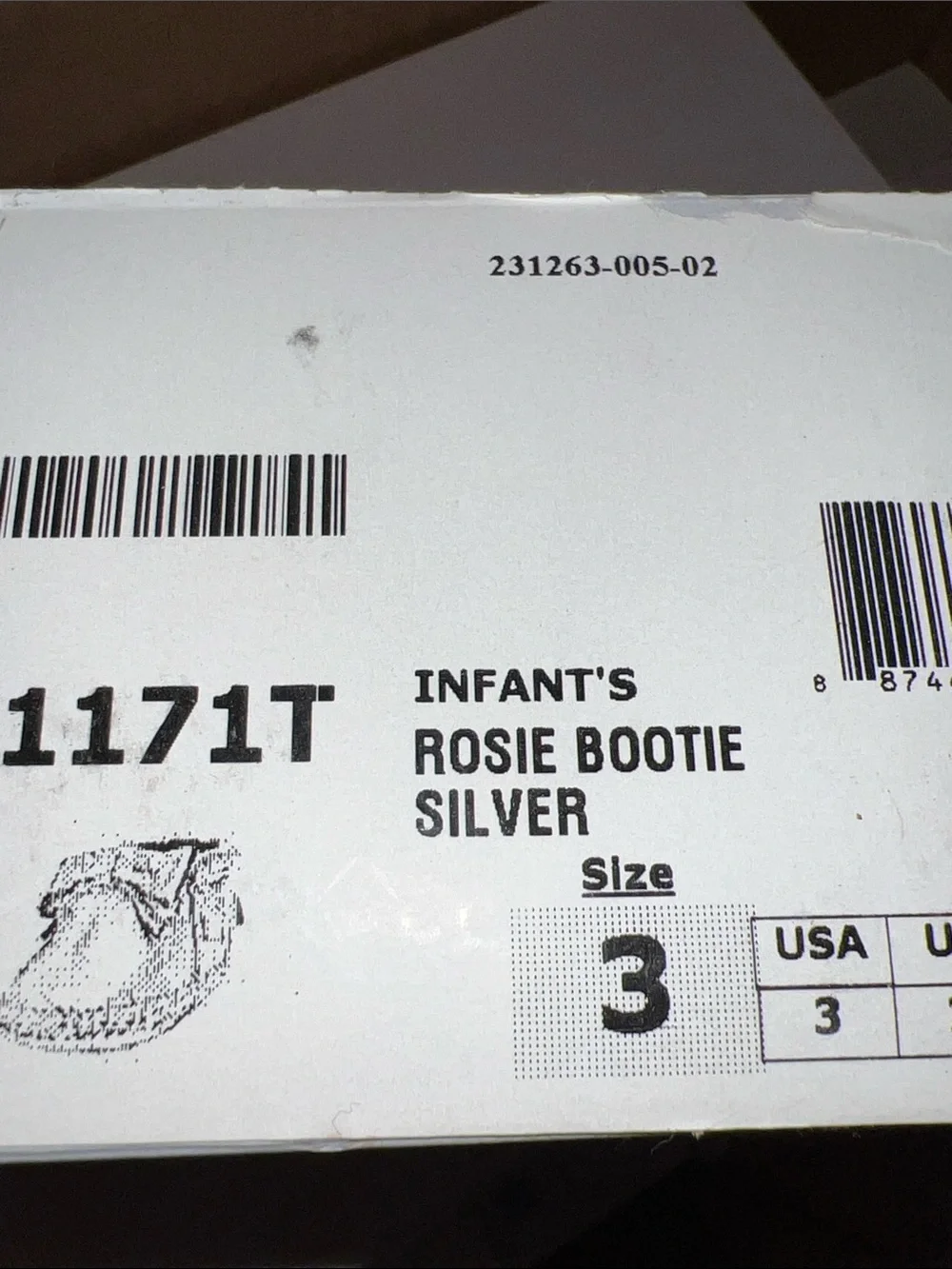 Minnetonka Infant’s Rosie Bootie silver 3-6 months